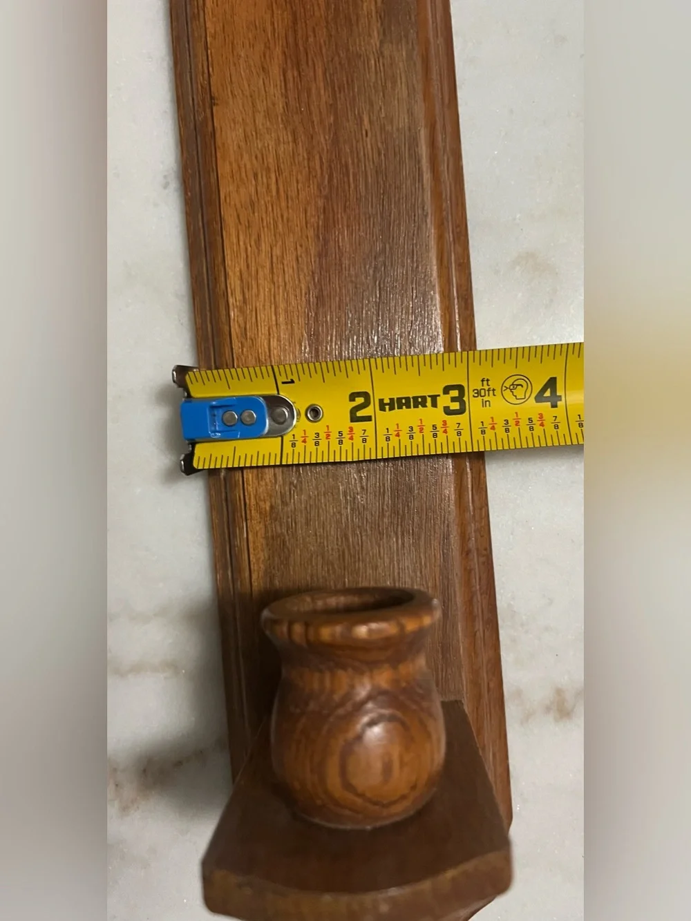 Vintage Traditional Or Colonial-style Solid Wood Wall Sconce Candle Holders